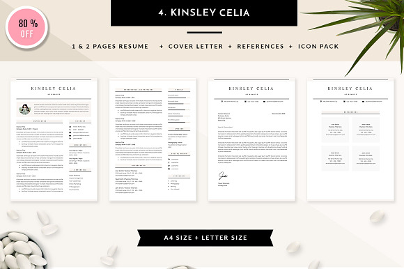 6 in 1 Resume Templates Bundle Vol 1 in Resume Templates - product preview 4