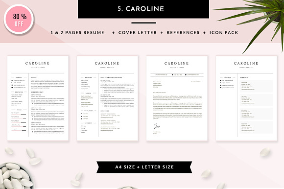 6 in 1 Resume Templates Bundle Vol 1 in Resume Templates - product preview 5