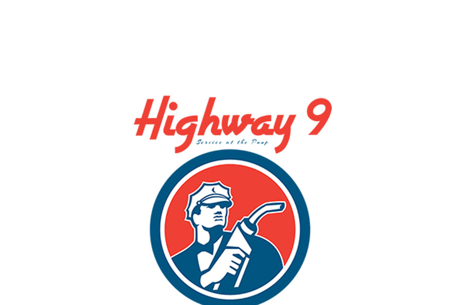 Highway 9 Gasoline Station Logo