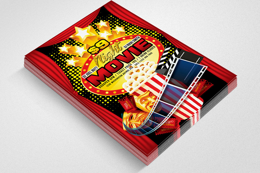 Movie Time Flyer Templates