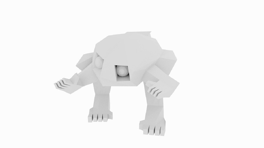  Low Poly Rock Character  in Fantasy - product preview 4