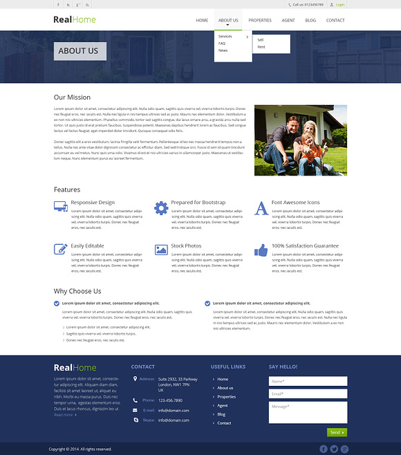Real Home PSD Website Template in Website Templates - product preview 6
