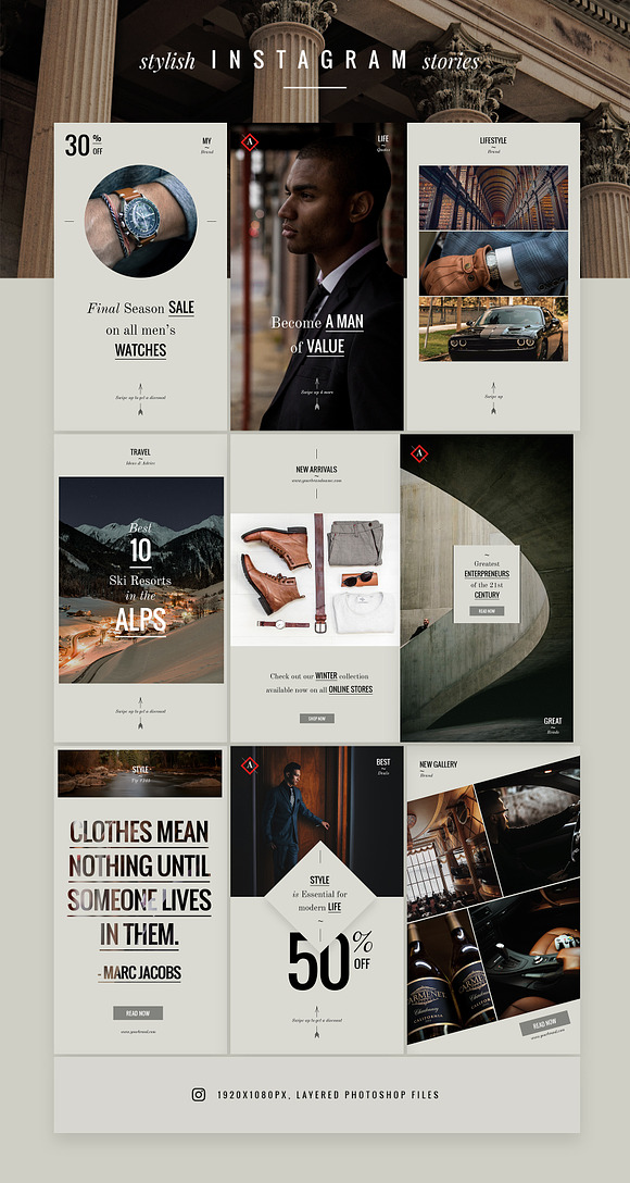ASTON Luxury Lifestyle Brand in Social Media Templates - product preview 2