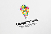 Puzzle Idea Logo Design Template