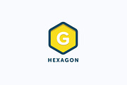 G Letter Hexagon Logo Template