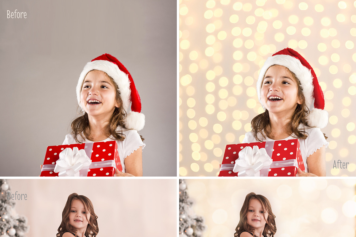 Christmas Lights Photo Backdrop in Graphics - product preview 8