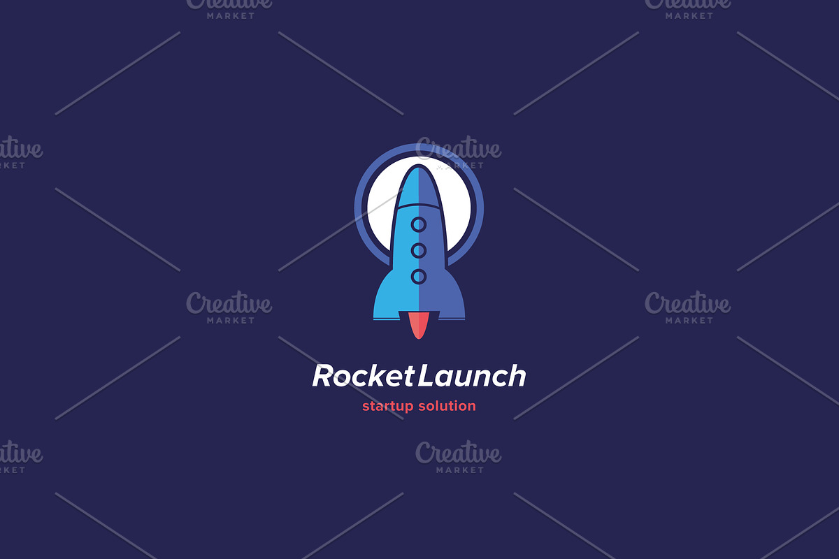 Rocket Launch Logo Template in Logo Templates - product preview 8