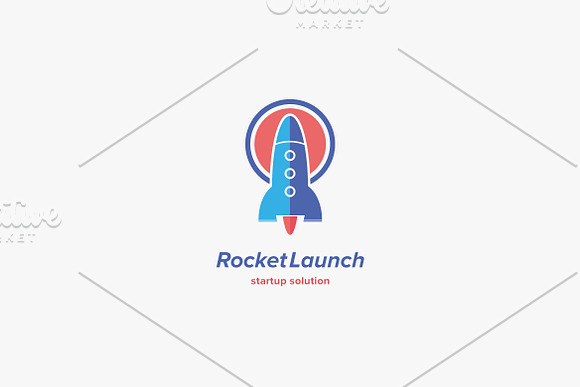 Rocket Launch Logo Template in Logo Templates - product preview 1