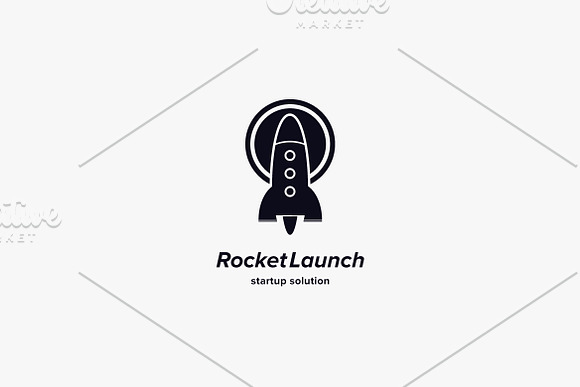 Rocket Launch Logo Template in Logo Templates - product preview 3