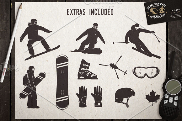 Snowboard Club Collection in Logo Templates - product preview 2