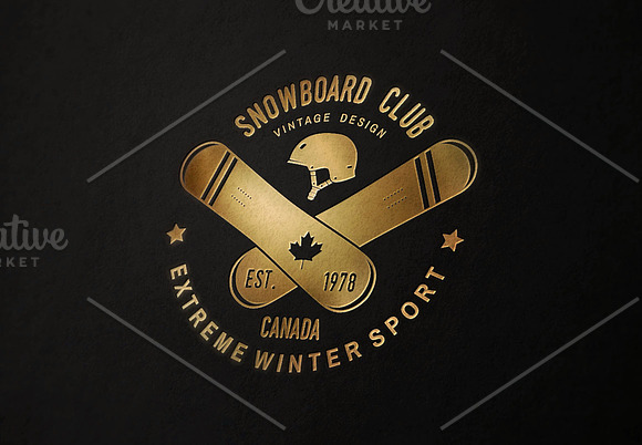 Snowboard Club Collection in Logo Templates - product preview 6