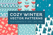 Cozy Winter Vector Seamless Pattern