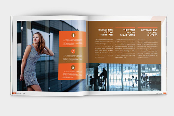 Indesign Red Theme Square Brochure in Brochure Templates - product preview 9
