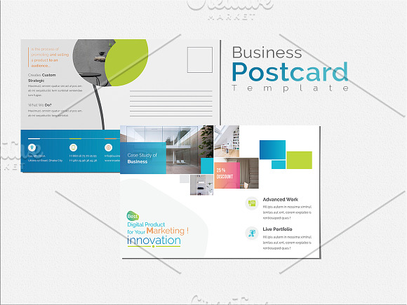Business Postcard Template in Postcard Templates - product preview 1