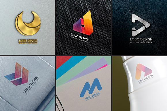 984 Modern Logo Shape in Logo Templates - product preview 3
