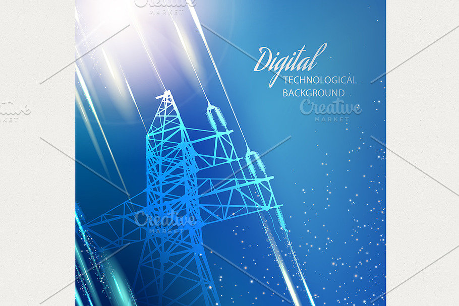 Electric tower. in Illustrations - product preview 8