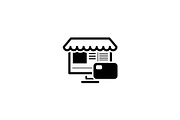 Online Store Icon. Business Concept.