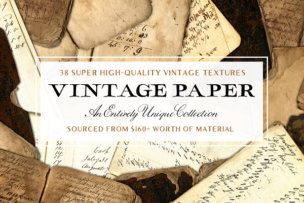 Vintage Book & Paper Texture Pack