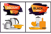 Black Friday Discount Advert Vector Illustration
