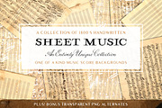 Vintage Sheet Music Textures