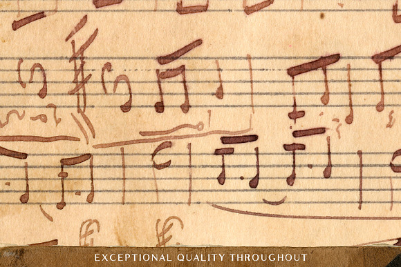 Vintage Sheet Music Textures in Textures - product preview 2