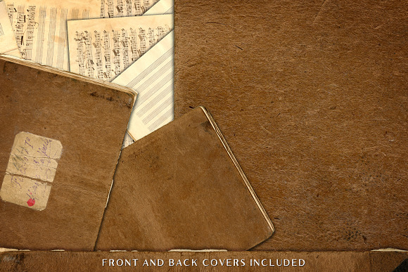 Vintage Sheet Music Textures in Textures - product preview 4