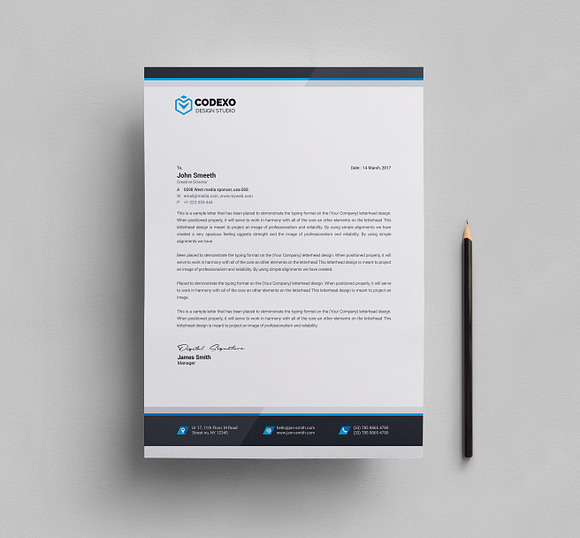 Letterhead Template in Stationery Templates - product preview 6
