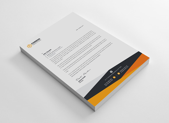 Design Letterhead Template in Stationery Templates - product preview 2