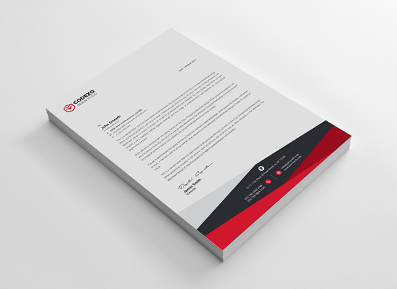 Design Letterhead Template in Stationery Templates - product preview 3