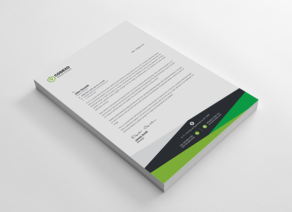 Design Letterhead Template in Stationery Templates - product preview 4