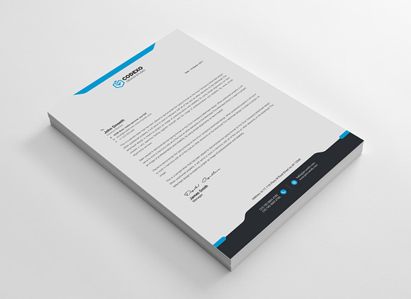 Design Letterhead Template in Stationery Templates - product preview 5