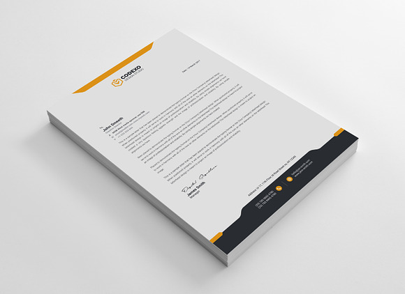 Design Letterhead Template in Stationery Templates - product preview 7