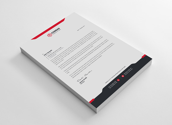Design Letterhead Template in Stationery Templates - product preview 8