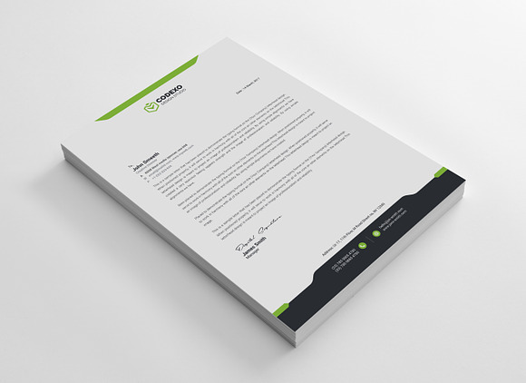 Design Letterhead Template in Stationery Templates - product preview 9