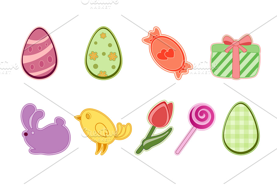 Easter Design Elements in Illustrations - product preview 8