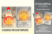 Go Pure - 2 PSD Flyer Templates