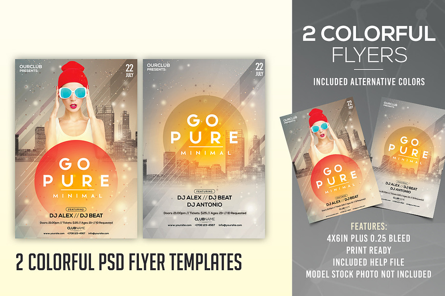 Go Pure - 2 PSD Flyer Templates in Flyer Templates - product preview 8