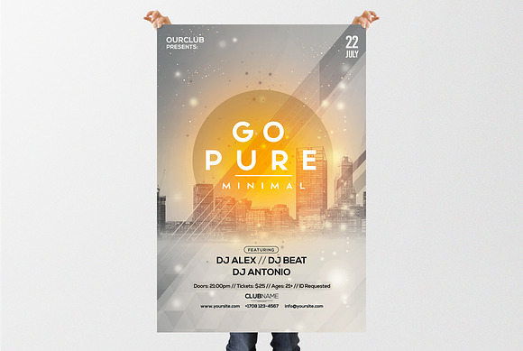 Go Pure - 2 PSD Flyer Templates in Flyer Templates - product preview 2