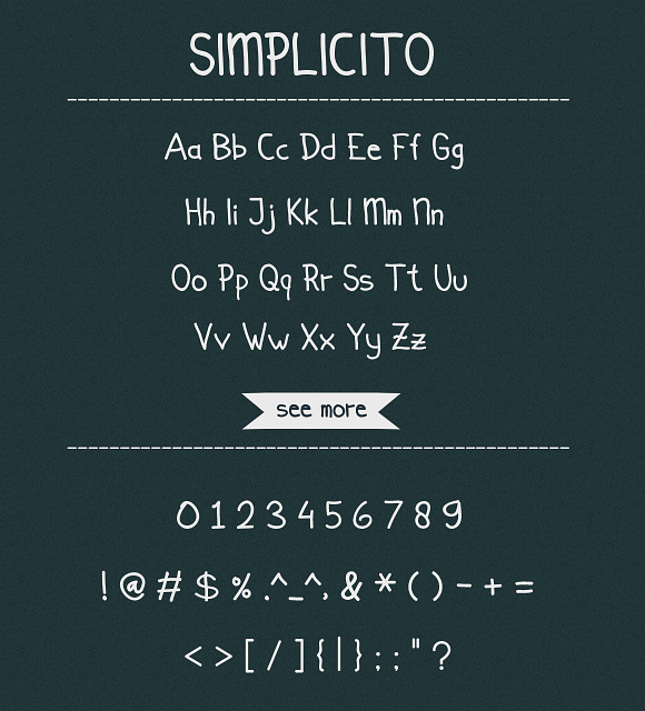 Simplicito Hand Written in Sans-Serif Fonts - product preview 3