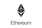 Ethereum coin glyph icon