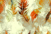 feathers seamless pattern | JPEG