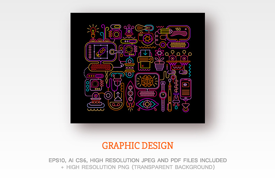 Graphic Design vector artwork set in Illustrations - product preview 8