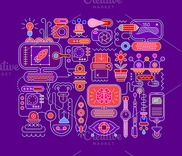 Graphic Design vector artwork set in Illustrations - product preview 2