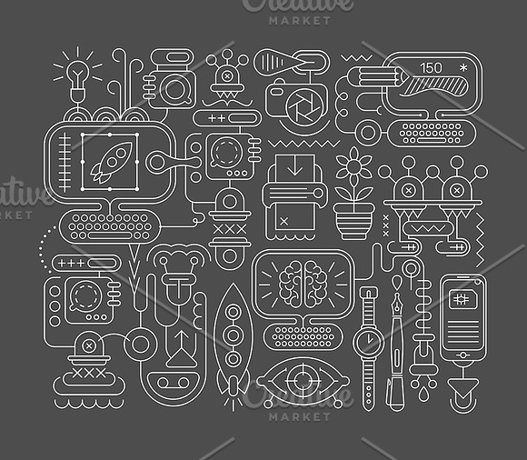 Graphic Design vector artwork set in Illustrations - product preview 4