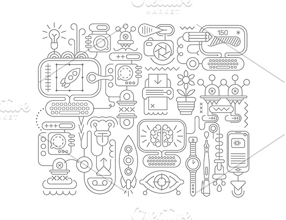 Graphic Design vector artwork set in Illustrations - product preview 5