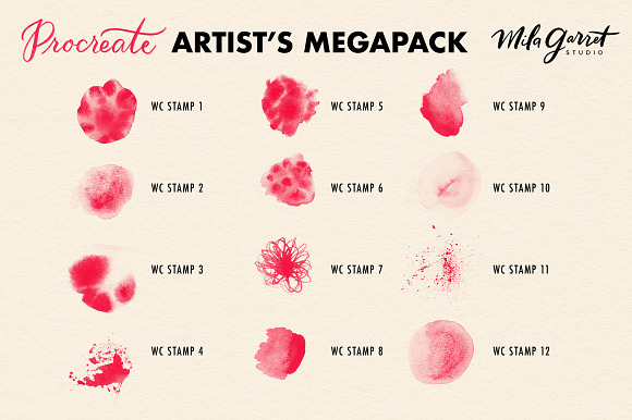 Procreate Brushes: Artist's Megapack in Add-Ons - product preview 8