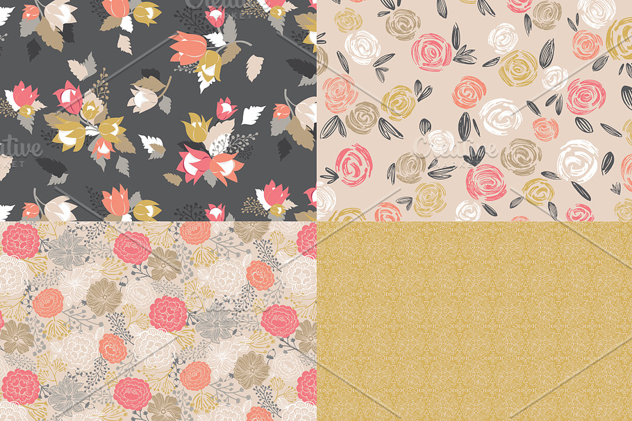 A Hint of Spring-vector & jpgs in Patterns - product preview 8