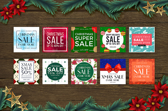 Christmas Social Media Banners V5 in Instagram Templates - product preview 1