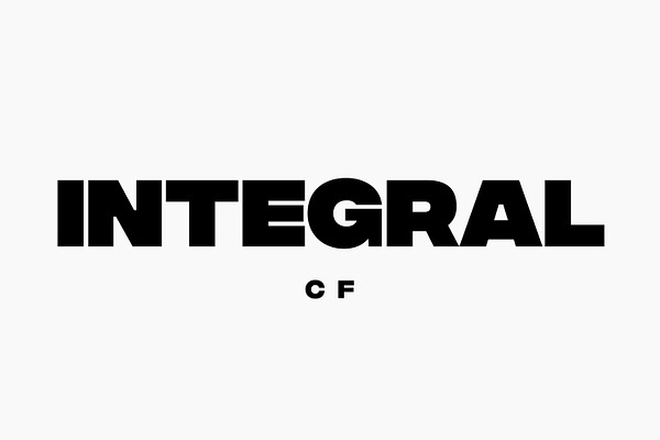 Integral CF: Ultra Bold titling font