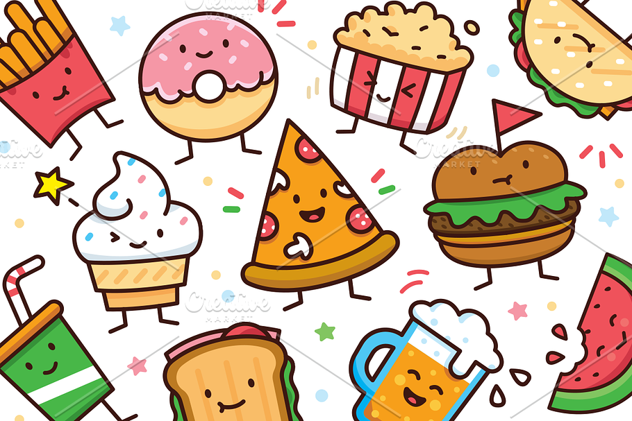 Food Doodle Toolkit in Illustrations - product preview 8